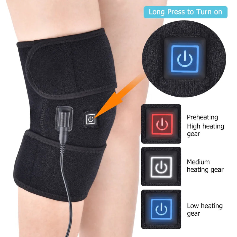 Arthritis Knee Support Brace Infrared Heating Therapy Kneepad Pain Relieve Knee Joint Pain Knee Rehabilitation Sports Knee AURA | Moda e Beleza feminina 