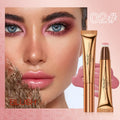 BEAUTY GLAZED Liquid Blush Velvet Matte Natural Cream Multi-use Cheek Eye Tint Peach Blush Applicator Makeup Cosmetic 2023 AURA | Moda e Beleza feminina 