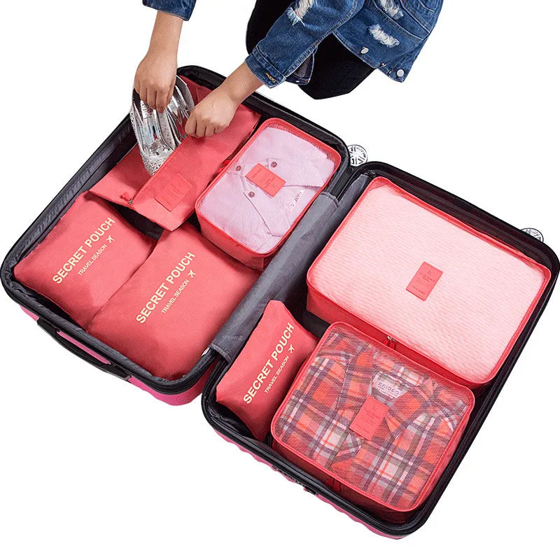 KIT TRAVEL BAG - ORGANIZADOR DE MALA - SUA VIAGEM SEM STRESS - COMPRE 3 E LEVE 7 + FRETE GRÁTIS AURA | Moda e Beleza feminina 