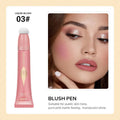 BEAUTY GLAZED Liquid Blush Velvet Matte Natural Cream Multi-use Cheek Eye Tint Peach Blush Applicator Makeup Cosmetic 2023 AURA | Moda e Beleza feminina 