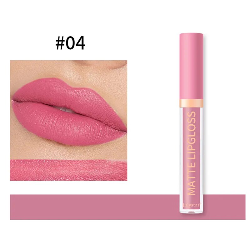 3Pcs/set Matte Velvet Lip Gloss Waterproof Long-lasting Liquid Lipstick Cosmetic Beauty Cream Lipstick Makeup maquillages YZL9 AURA | Moda e Beleza feminina 