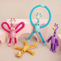 Children Suction Cup Giraffe Toys  Relief Telescopic Giraffe Toy Sensory Bellows Toys Anti-stress Squeeze Toy Toy  Kawaii AURA | Moda e Beleza feminina 