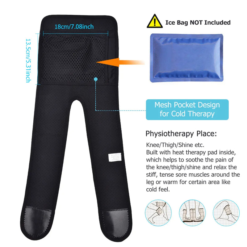 Arthritis Knee Support Brace Infrared Heating Therapy Kneepad Pain Relieve Knee Joint Pain Knee Rehabilitation Sports Knee AURA | Moda e Beleza feminina 